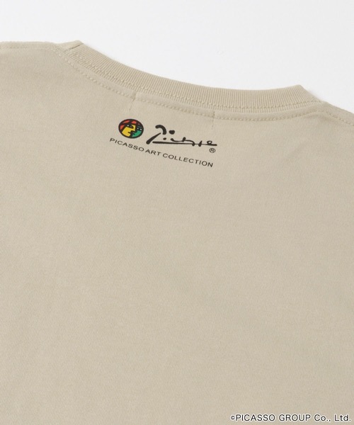 SENSE OF PLACE by URBAN RESEARCH（センスオブプレイスバイアーバンリサーチ）の「PICASSO SHORT-SLEEVE T-SHIRTS B（Tシャツ/カットソー・メンズ・ブラック/ホワイト/グリーン/ベージュ・MEDIUM/LARGE）」の6枚目の写真