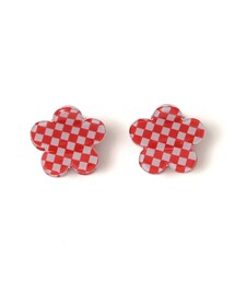SHIPS（シップス）の「SHIPS KIDS: チェック フラワー ヘアクリップ セット（バレッタ/ヘアクリップ・キッズ）」