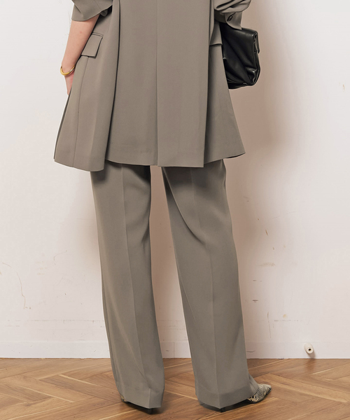 AP STUDIO(エーピーストゥディオ)の「ジョーゼットプルオンパンツ(スラックス・レディース・ブラック/オリーブ・40/38/36/34)」の5枚目の写真