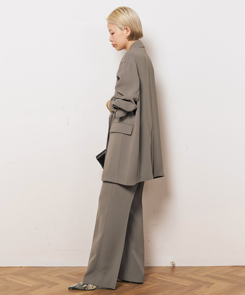 AP STUDIO(エーピーストゥディオ)の「ジョーゼットプルオンパンツ(スラックス・レディース・ブラック/オリーブ・40/38/36/34)」の7枚目の写真