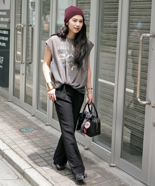 AP STUDIO(エーピーストゥディオ)の「ジョーゼットプルオンパンツ(スラックス・レディース・ブラック/オリーブ・40/38/36/34)」の13枚目の写真