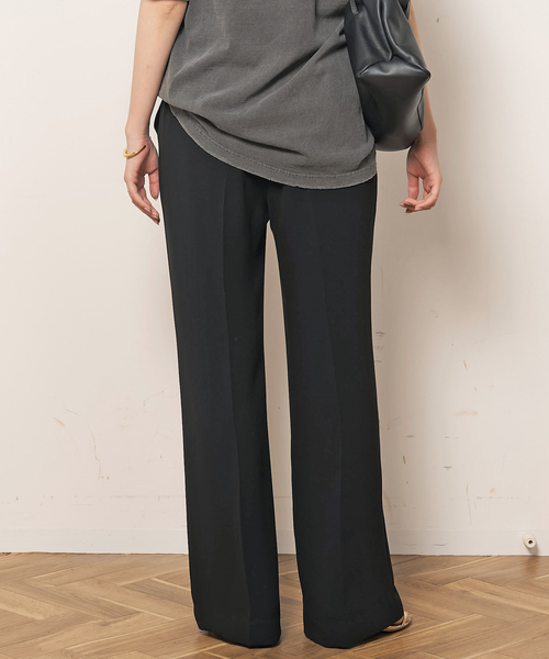 AP STUDIO(エーピーストゥディオ)の「ジョーゼットプルオンパンツ(スラックス・レディース・ブラック/オリーブ・40/38/36/34)」の17枚目の写真