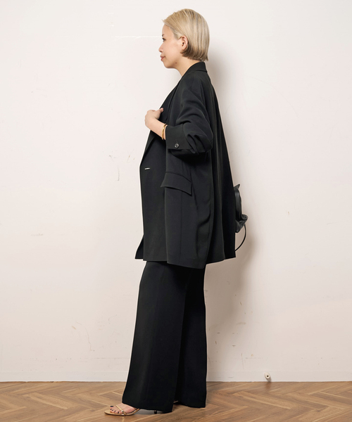 AP STUDIO(エーピーストゥディオ)の「ジョーゼットプルオンパンツ(スラックス・レディース・ブラック/オリーブ・40/38/36/34)」の22枚目の写真