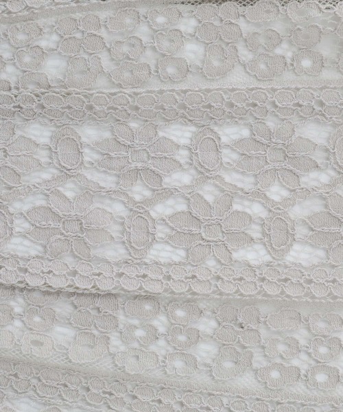 somari imagination(ソマリ イマジネーション)の「『袖レース配色ポロニット』(ポロシャツ・レディース・杢グレー/ブラック・2/1)」の6枚目の写真