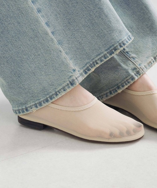 URBAN RESEARCH メッシュシアーバレーシュース メッシュシアーバレーシューズ（バレエシューズ）｜URBAN