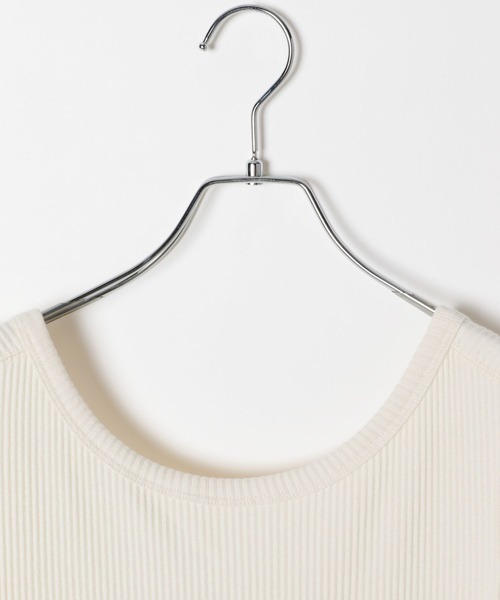 BAYFLOW（ベイフロー）の「ストレッチリブノースリーブワンピース（ワンピース・レディース・ブラック/オレンジ/アイボリー・FREE）」の20枚目の写真