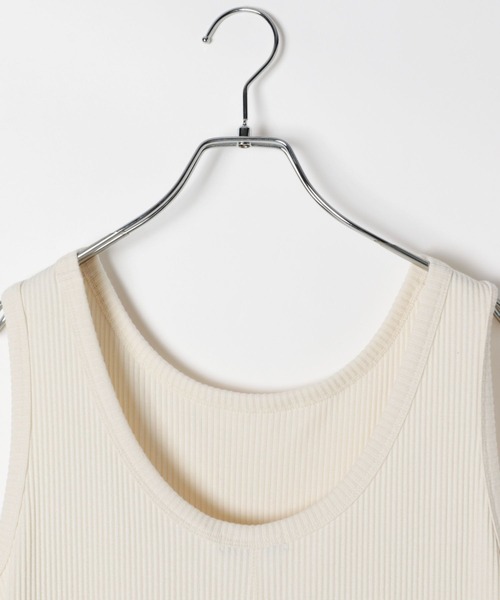 BAYFLOW（ベイフロー）の「ストレッチリブノースリーブワンピース（ワンピース・レディース・ブラック/オレンジ/アイボリー・FREE）」の21枚目の写真