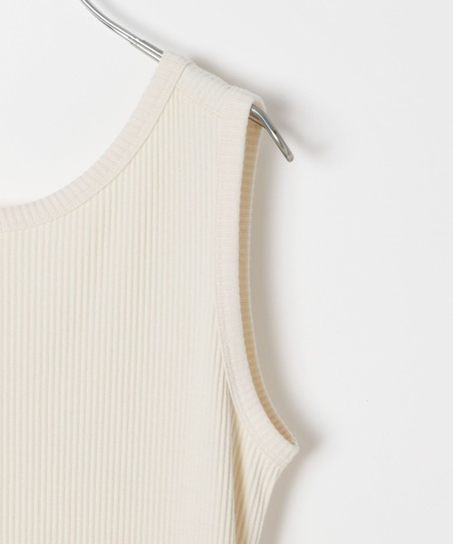 BAYFLOW（ベイフロー）の「ストレッチリブノースリーブワンピース（ワンピース・レディース・ブラック/オレンジ/アイボリー・FREE）」の22枚目の写真