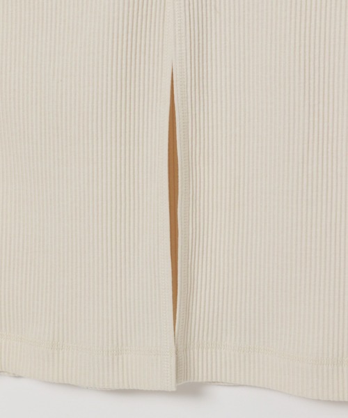 BAYFLOW（ベイフロー）の「ストレッチリブノースリーブワンピース（ワンピース・レディース・ブラック/オレンジ/アイボリー・FREE）」の5枚目の写真