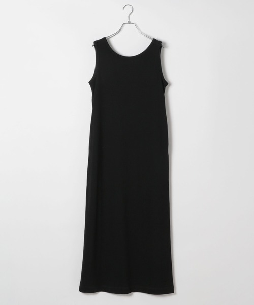 BAYFLOW（ベイフロー）の「ストレッチリブノースリーブワンピース（ワンピース・レディース・ブラック/オレンジ/アイボリー・FREE）」の16枚目の写真