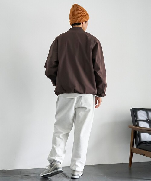 coen（コーエン）の「ハイカーテックブルゾン【防シワ/ストレッチ/撥水/ウォッシャブル】（MA-1・メンズ・ブラック/ダークブラウン/ダークグレー・S/M/L/XL）」の7枚目の写真