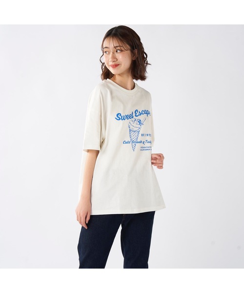 モアナパシフィカ　ウォームアップTシャツ　新品未使用 ドレープネックシアートップス(カットソー・Tシャツ) | a.v.v