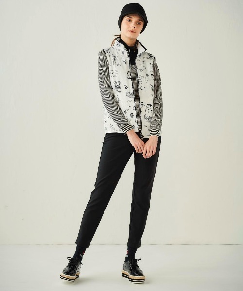 保温撥水総柄ジップベスト（ベスト）｜Picone CLUB（ピッコーネ