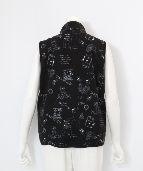 Picone ベスト 保温撥水総柄ジップベスト（ベスト）｜Picone CLUB（ピッコーネクラブ