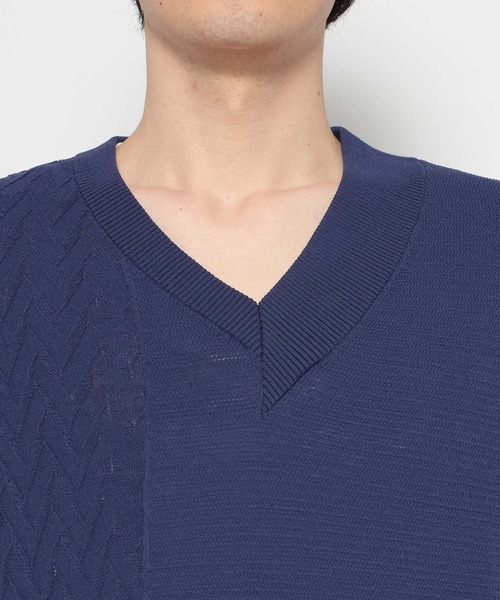 HARE(ハレ)の「アシメニットベスト(HARE)(ベスト・メンズ・グレー/ブルー/ブラック・FREE)」の16枚目の写真