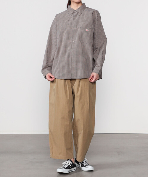 DANTON | プランサーボタン 長袖シャツ PLAID WOMEN（シャツ