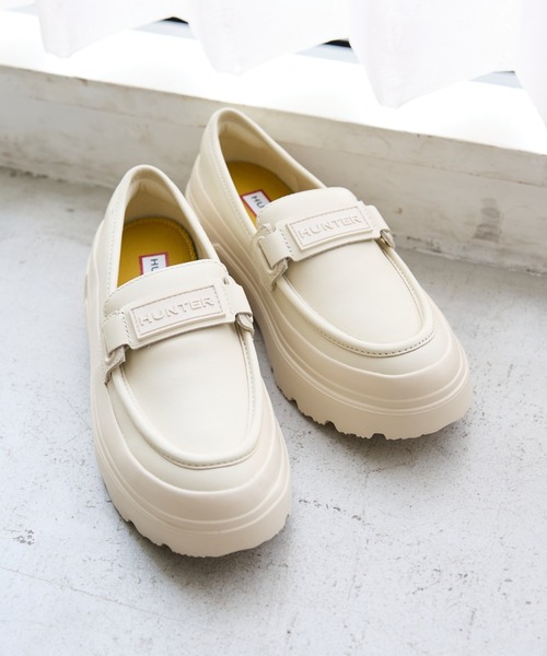 HUNTER（ハンター）の「【HUNTER/ハンター】リファインド エクスプローラー フラットフォーム ローファー / 晴雨兼用（ローファー・レディース・ブラック/オフホワイト・25/24/23/22）」の21枚目の写真