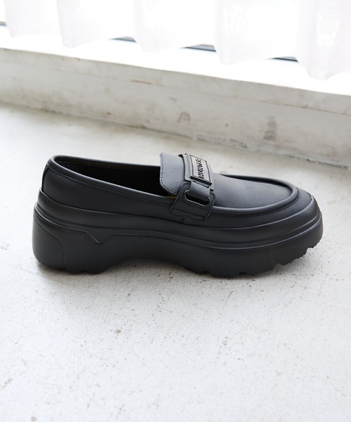 HUNTER（ハンター）の「【HUNTER/ハンター】リファインド エクスプローラー フラットフォーム ローファー / 晴雨兼用（ローファー・レディース・ブラック/オフホワイト・25/24/23/22）」の14枚目の写真