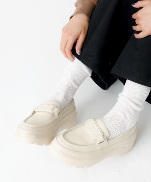 HUNTER（ハンター）の「【HUNTER/ハンター】リファインド エクスプローラー フラットフォーム ローファー / 晴雨兼用（ローファー・レディース・ブラック/オフホワイト・25/24/23/22）」の10枚目の写真