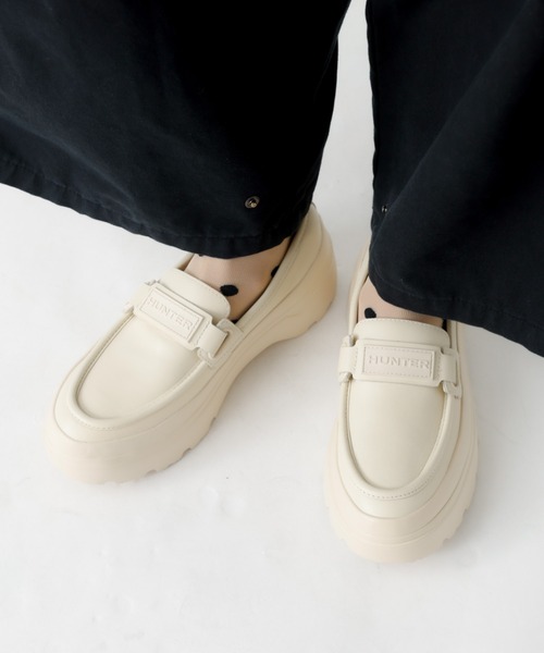 HUNTER（ハンター）の「【HUNTER/ハンター】リファインド エクスプローラー フラットフォーム ローファー / 晴雨兼用（ローファー・レディース・ブラック/オフホワイト・25/24/23/22）」の11枚目の写真