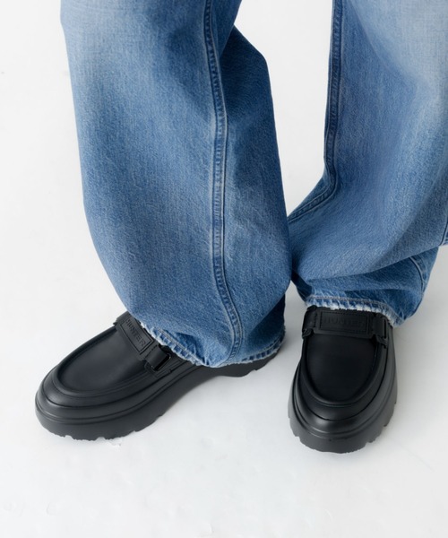 HUNTER（ハンター）の「【HUNTER/ハンター】リファインド エクスプローラー フラットフォーム ローファー / 晴雨兼用（ローファー・レディース・ブラック/オフホワイト・25/24/23/22）」の3枚目の写真