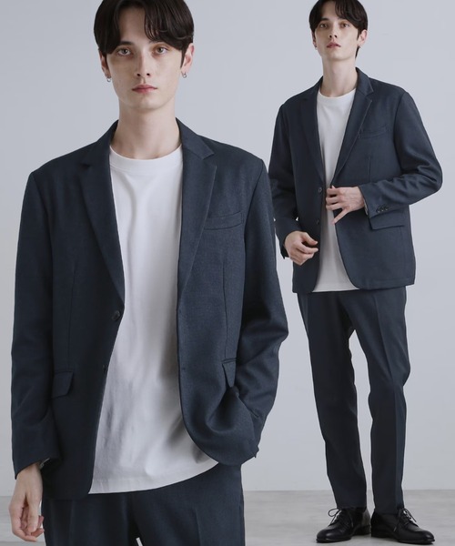 tk.TAKEO KIKUCHI(ティーケータケオキクチ)の【洗える】ピンヘッドストレッチセットアップ(セットアップ)