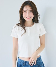 品切れ‼️coca❣️トップス❣️カットソー coca（coca）（コカ）の「シアードットトップス（Tシャツ