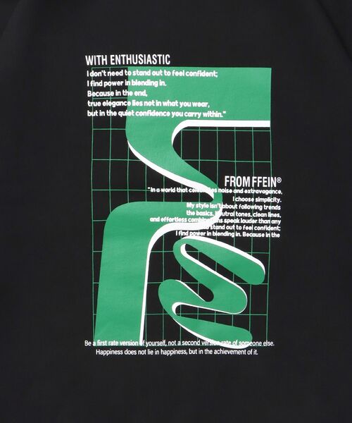 FFEIN（フェイン）の「【FFEIN（フェイン）】ヘビーウエイト線画アートスウェット / 裏起毛 スウェット アート クルーネック プリント（スウェット・メンズ・ネイビー/ブラック/ブラウン/アッシュグレー・SMALL/MEDIUM/LARGE）」の21枚目の写真