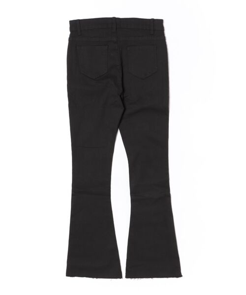 TONE SELECT WEAR(トーンセレクトウェア)の「【i-dare】フレア デニムパンツ(デニムパンツ・レディース・ブラック・SMALL/MEDIUM/LARGE/X-LARGE)」の2枚目の写真