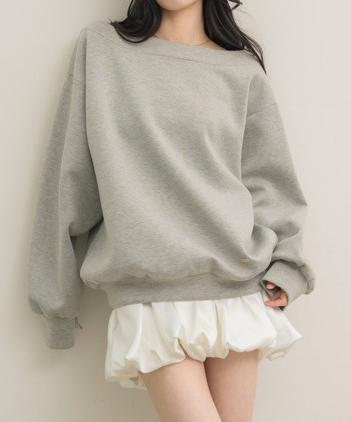 NEUNA(ヌナ)の「【他にない光沢感がポイント◎】サテンバルーンミニスカート(スカート・レディース・ブラック/オフホワイト/ブラウン・MEDIUM/LARGE/X-LARGE/SMALL)」の16枚目の写真