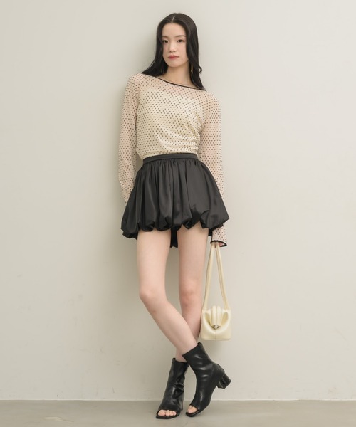 サテンバルーンミニスカート（スカート）｜NEUNA（ヌナ）の