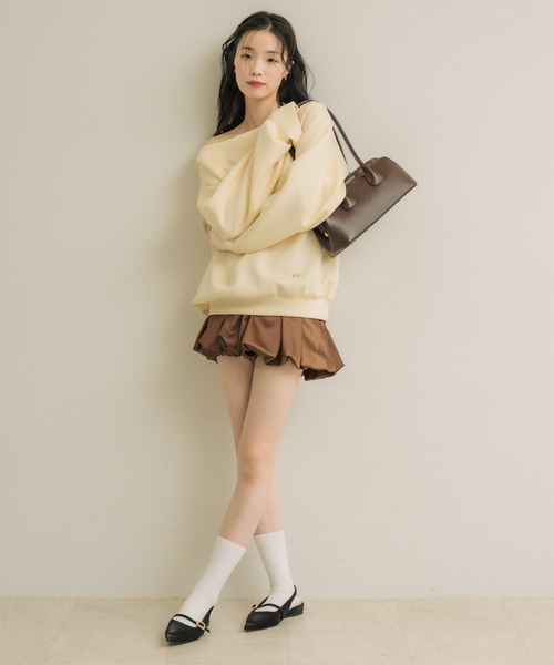 サテンバルーンミニスカート（スカート）｜NEUNA（ヌナ）の