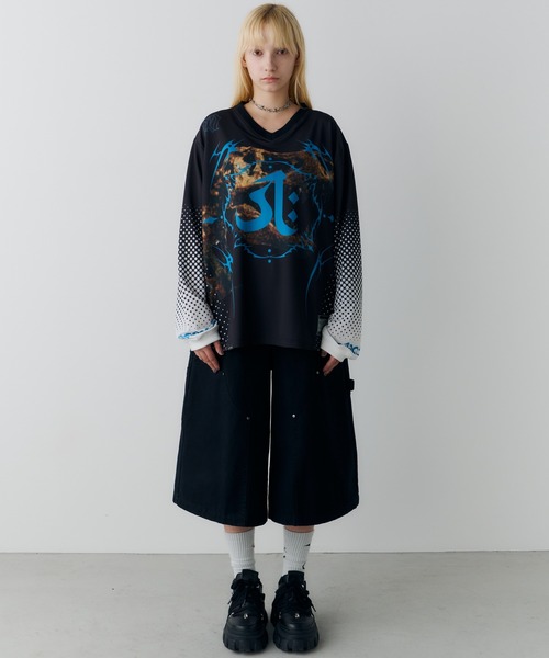 AIVER（アイバー）の「AIVER　レックスジャージプルオーバー（Tシャツ/カットソー・メンズ・ナチュラル/ブラック・SMALL/MEDIUM/LARGE）」の11枚目の写真