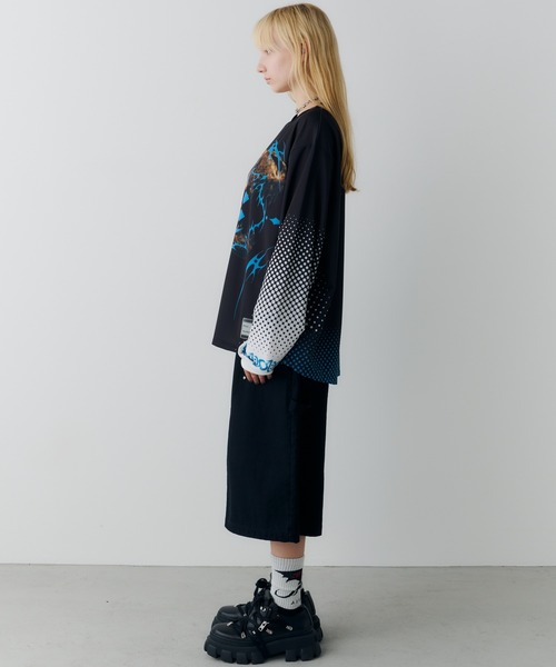 AIVER（アイバー）の「AIVER　レックスジャージプルオーバー（Tシャツ/カットソー・メンズ・ナチュラル/ブラック・SMALL/MEDIUM/LARGE）」の7枚目の写真