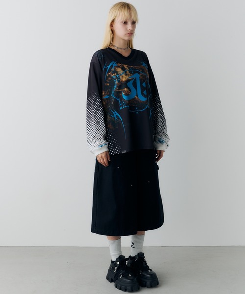 AIVER（アイバー）の「AIVER　レックスジャージプルオーバー（Tシャツ/カットソー・メンズ・ナチュラル/ブラック・SMALL/MEDIUM/LARGE）」の10枚目の写真