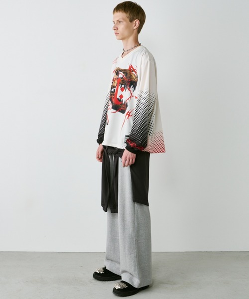 AIVER（アイバー）の「AIVER　レックスジャージプルオーバー（Tシャツ/カットソー・メンズ・ナチュラル/ブラック・SMALL/MEDIUM/LARGE）」の13枚目の写真