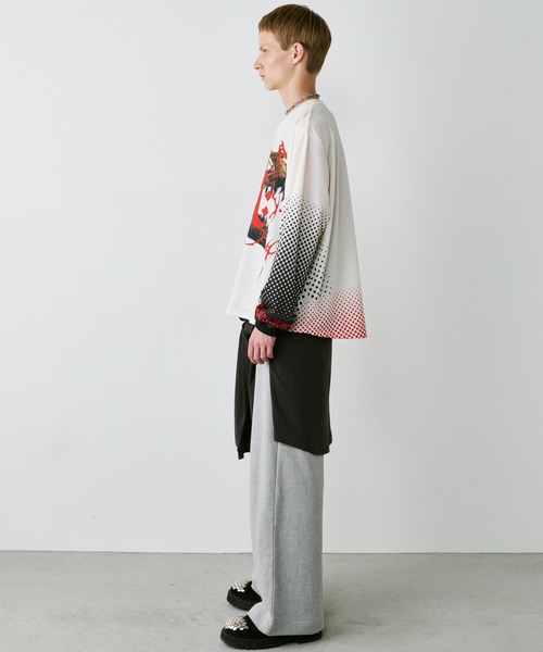 AIVER（アイバー）の「AIVER　レックスジャージプルオーバー（Tシャツ/カットソー・メンズ・ナチュラル/ブラック・SMALL/MEDIUM/LARGE）」の14枚目の写真