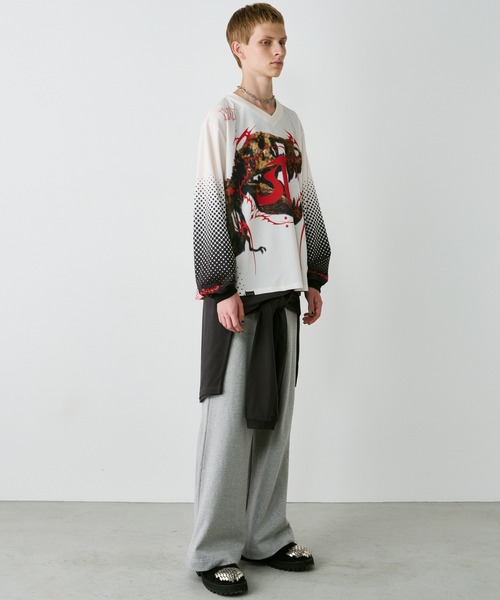 AIVER（アイバー）の「AIVER　レックスジャージプルオーバー（Tシャツ/カットソー・メンズ・ナチュラル/ブラック・SMALL/MEDIUM/LARGE）」の17枚目の写真