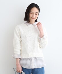 ◆【洗える】ミックスヤーンニット