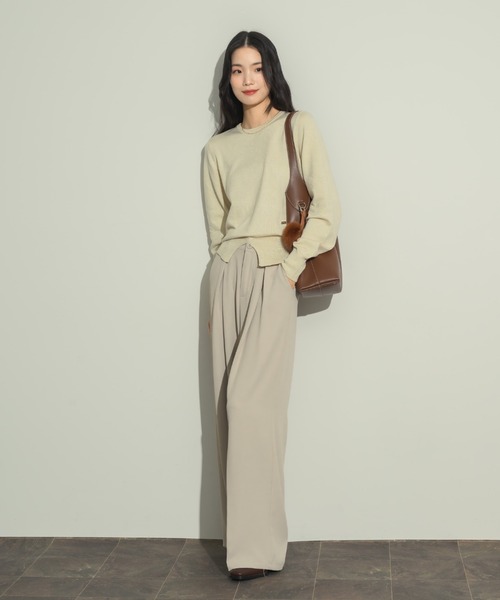 NEUNA（ヌナ）の「ステッチエコレザーバック（ショルダーバッグ・レディース・ブラック/ブラウン・FREE）」の11枚目の写真