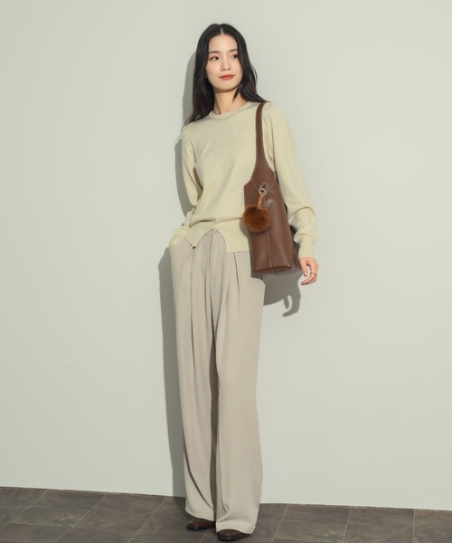 NEUNA（ヌナ）の「ステッチエコレザーバック（ショルダーバッグ・レディース・ブラック/ブラウン・FREE）」の15枚目の写真