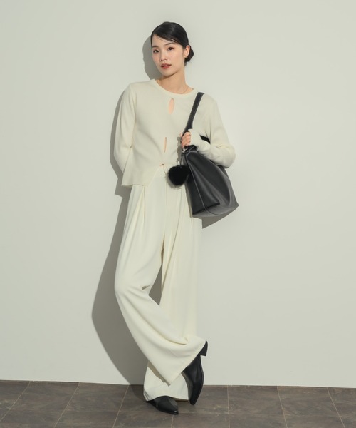 NEUNA（ヌナ）の「ステッチエコレザーバック（ショルダーバッグ・レディース・ブラック/ブラウン・FREE）」の22枚目の写真