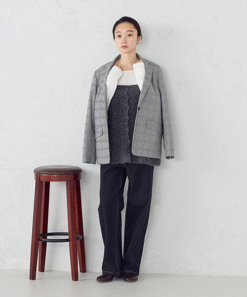 COMME CA ISM(コムサイズム)の「吸湿発熱 クルーネックTシャツ(Tシャツ/カットソー・レディース・ホワイト/グレー/ブラック/ネイビー・MEDIUM/LARGE)」の14枚目の写真