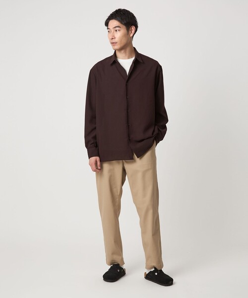 green label relaxing（グリーンレーベルリラクシング）の「ワッシャーポプリン ボックス シャツ（シャツ/ブラウス・メンズ・グレー系/ダークブラウン/ロイヤルブルー・L/S/M/XL）」の16枚目の写真