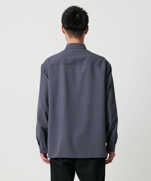 green label relaxing（グリーンレーベルリラクシング）の「ワッシャーポプリン ボックス シャツ（シャツ/ブラウス・メンズ・グレー系/ダークブラウン/ロイヤルブルー・L/S/M/XL）」の19枚目の写真