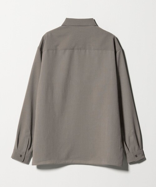 green label relaxing（グリーンレーベルリラクシング）の「ワッシャーポプリン ボックス シャツ（シャツ/ブラウス・メンズ・グレー系/ダークブラウン/ロイヤルブルー・L/S/M/XL）」の4枚目の写真