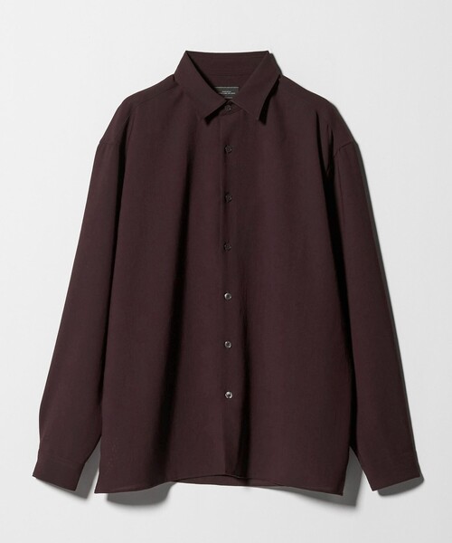 green label relaxing（グリーンレーベルリラクシング）の「ワッシャーポプリン ボックス シャツ（シャツ/ブラウス・メンズ・グレー系/ダークブラウン/ロイヤルブルー・L/S/M/XL）」の7枚目の写真