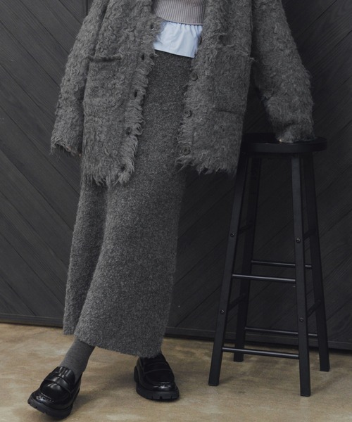 boucle pencil knit SK
