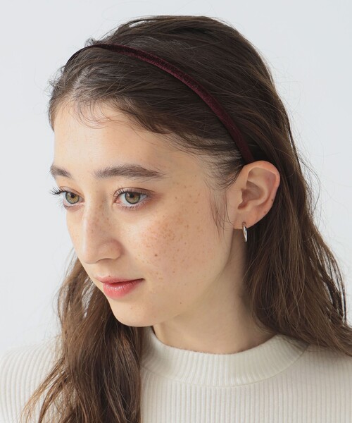 B:MING by BEAMS（ビーミングバイビームス）の「ベロア カチューシャ（その他ヘアアクセサリー・レディース・ワイン/ブラック・ONE SIZE）」の2枚目の写真