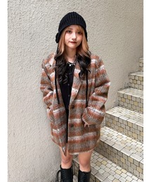 jouetie | ウールライクジャケットチェックコート(テーラードジャケット)